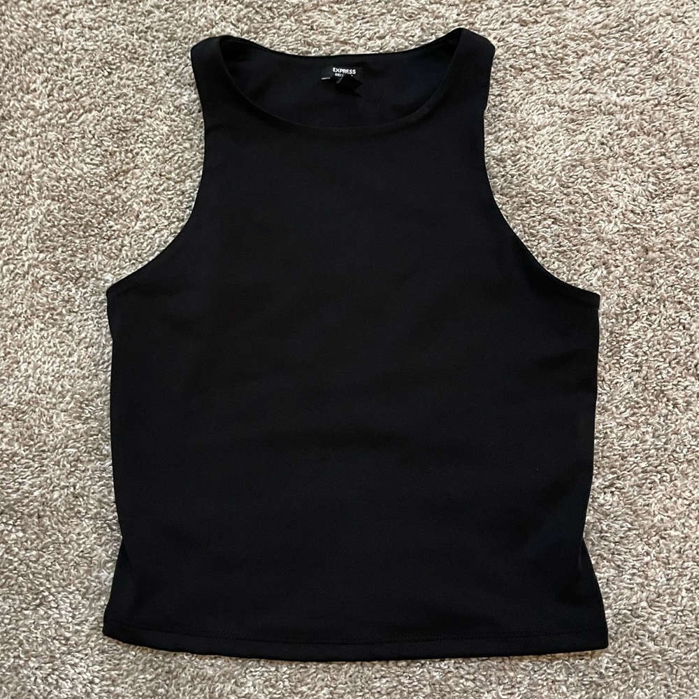 Express body contour top black size small